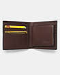 COACH®,3-IN-1 WALLET,Leather,Mahogany Brown,Inside View,Top View
