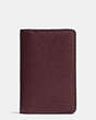 COACH®,CARD WALLET,Crossgrain Leather,OXBLOOD,Front View