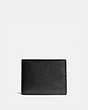 COACH®,SLIM BILLFOLD WALLET,Leather,Black,Front View