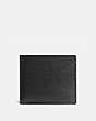 COACH®,COMPACT ID WALLET,Leather,Black,Front View