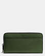 COACH®,ACCORDION WALLET IN CROSSGRAIN LEATHER,Leather,FERN,Front View