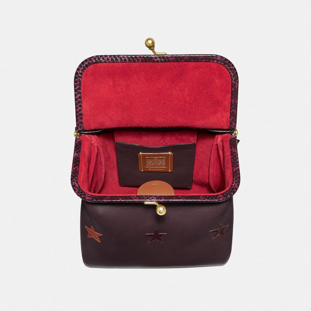 Rider Bag 24 With Star Applique And Snakeskin Detail