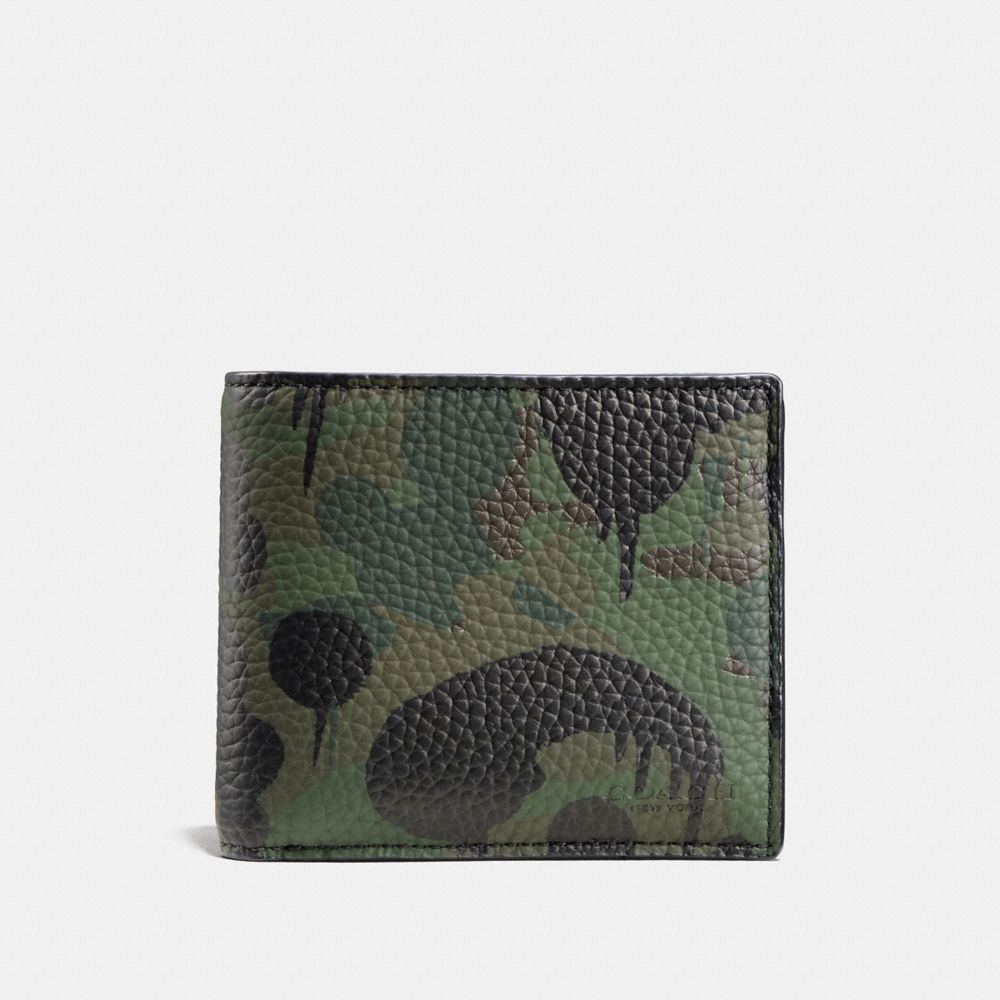 Camouflage coach wallet on sale