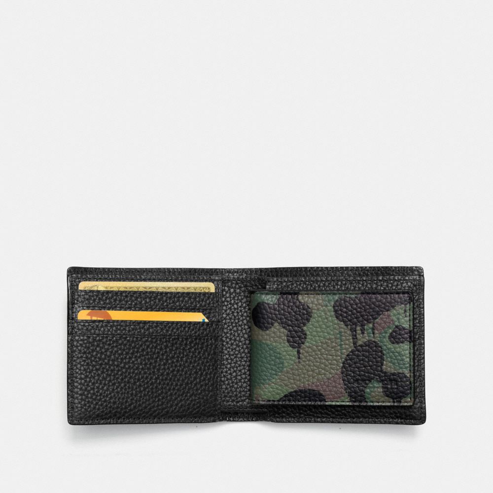 COACH 3-In-1 Camo Printed Leather Wallet