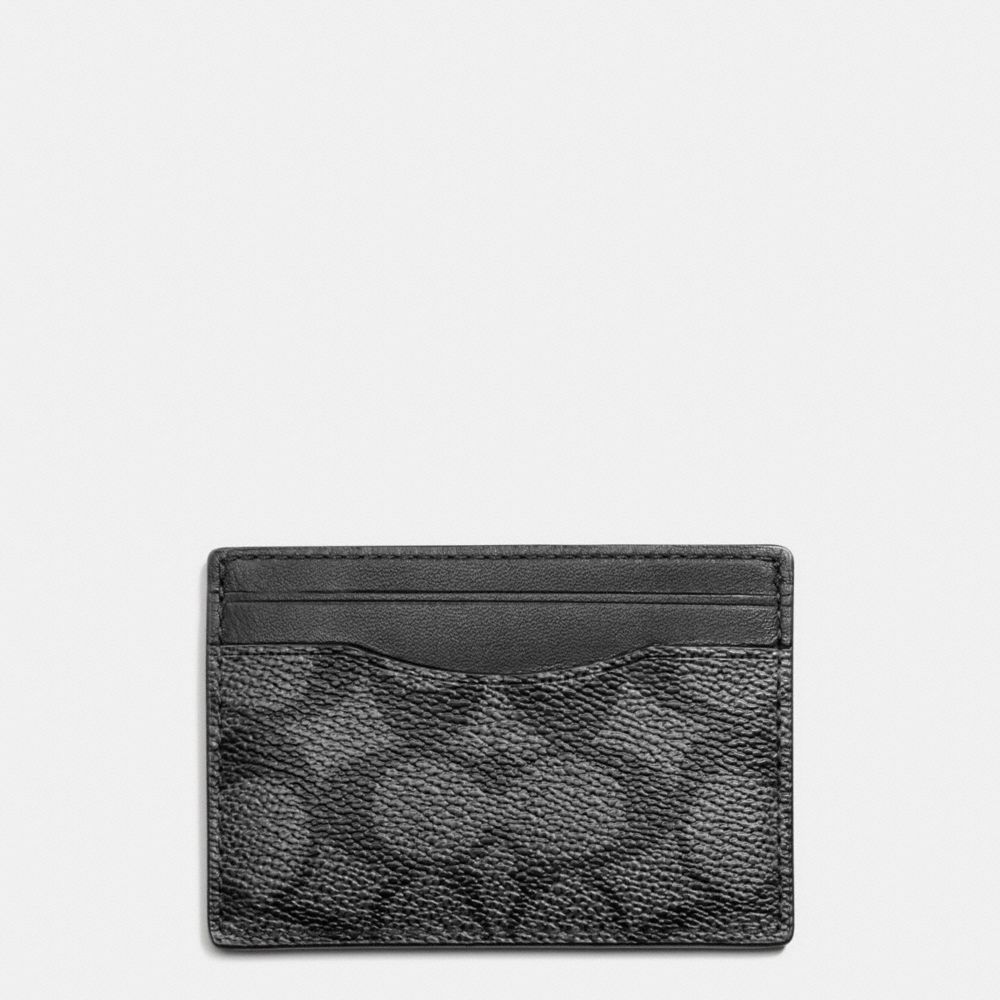 Card Case In Signature Coated Canvas