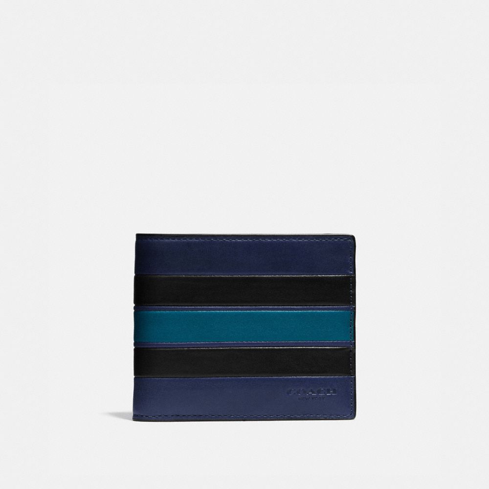 Coach mens wallet blue stripe new arrivals