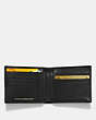 COACH®,RIP AND REPAIR 3-IN-1 WALLET IN GLOVETANNED LEATHER,Leather,Black,Inside View,Top View