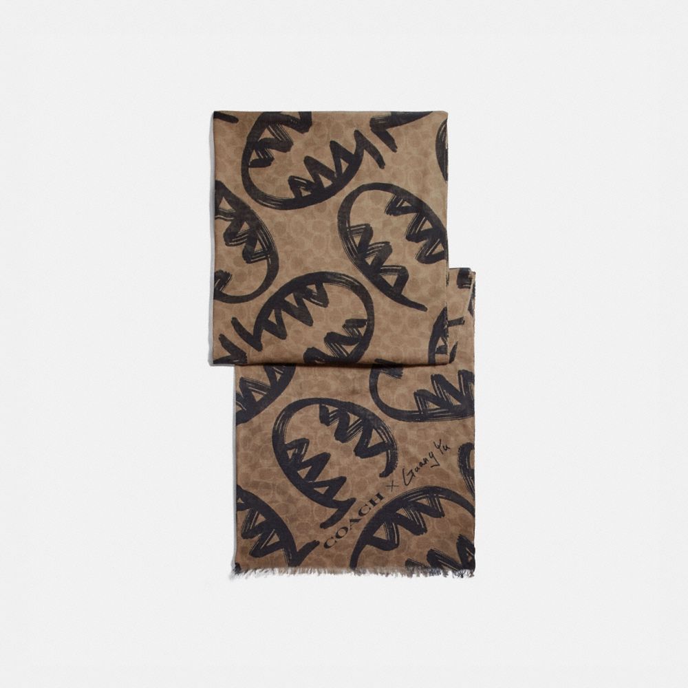 COACH Signature Scarf With Rexy By Guang Yu