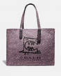COACH®,TOTE 42 WITH REXY BY GUANG YU,cotton,Large,JI/Dusty Purple,Front View