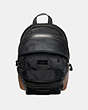 COACH®,ACADEMY BACKPACK IN SIGNATURE CANVAS WITH REXY BY YETI OUT,Coated Canvas,Black Copper/Khaki,Inside View,Top View
