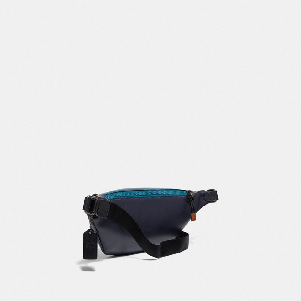 COACH® | Rivington Belt Bag In Signature Canvas With Rexy By Zhu 