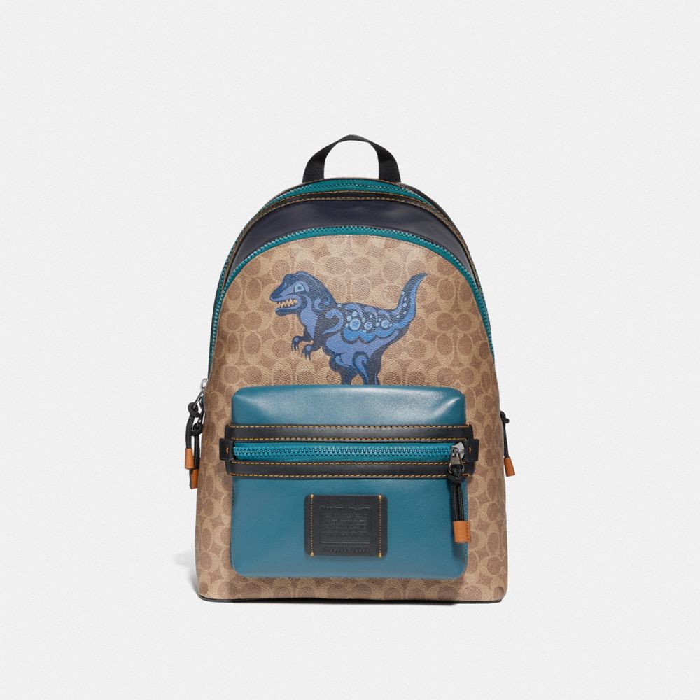 Coach academy backpack in signature canvas on sale