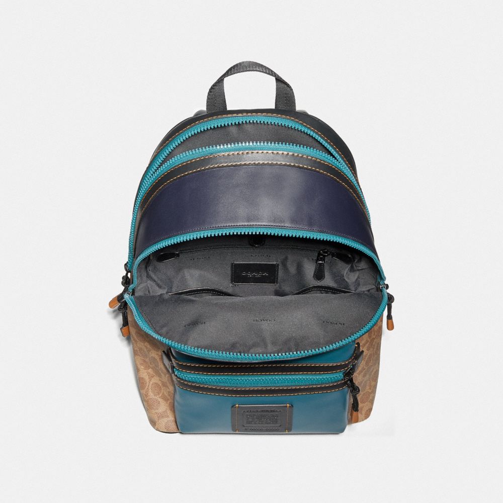 COACH®,Academy Backpack In Signature Canvas With Rexy By Zhu Jingyi,,Inside View,Top View