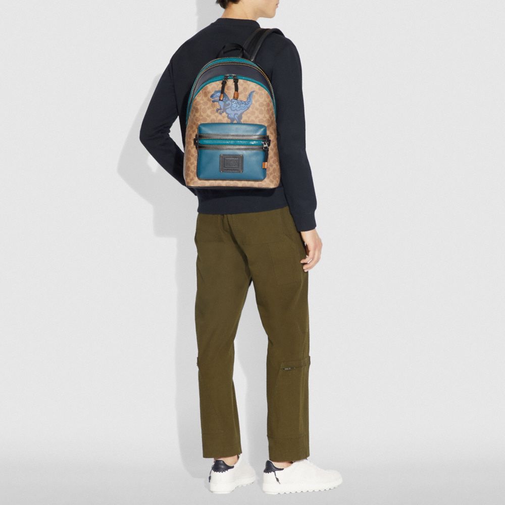 Academy backpack in signature canvas with rexy sale