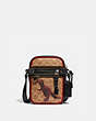 COACH®,DYLAN 10 IN SIGNATURE CANVAS WITH REXY BY SUI JIANGUO,Coated Canvas,Mini,Black Copper/Khaki,Front View
