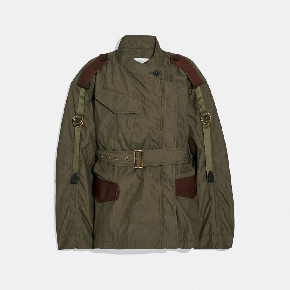 COACH Belted Military Jacket