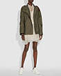 COACH®,BELTED MILITARY JACKET,cotton,MOSS,Scale View
