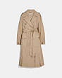 COACH®,OVERSIZED TRENCH,cotton,Classic Khaki,Front View