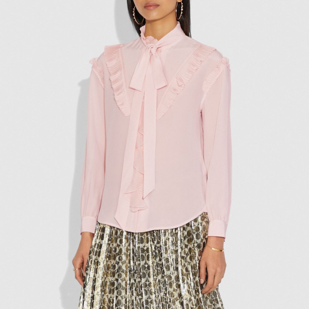 Long Sleeve Glam Rock Prairie Top With Ruffles