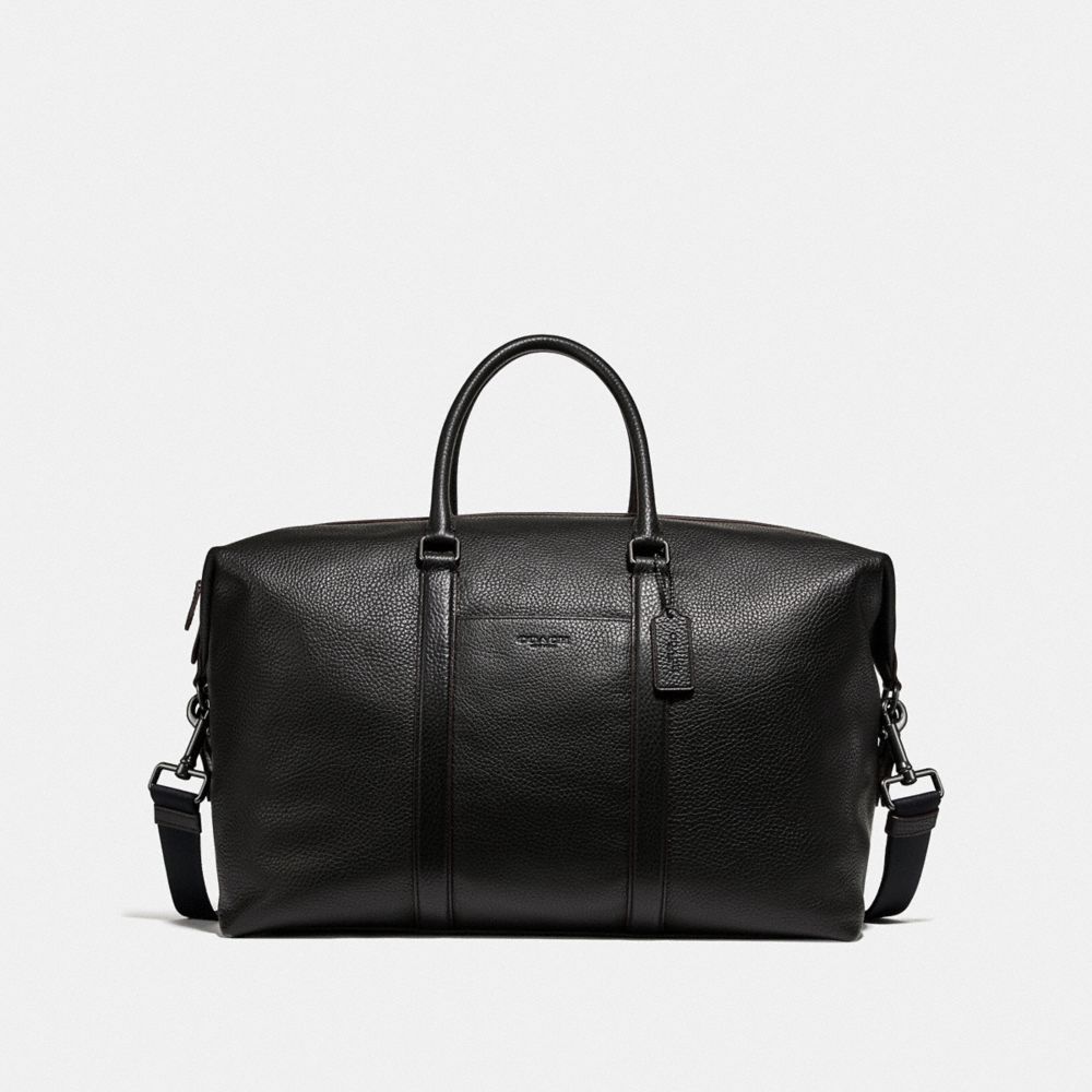 COACH®,TREKKER BAG,X-Large,Black Antique Nickel/Black,Front View