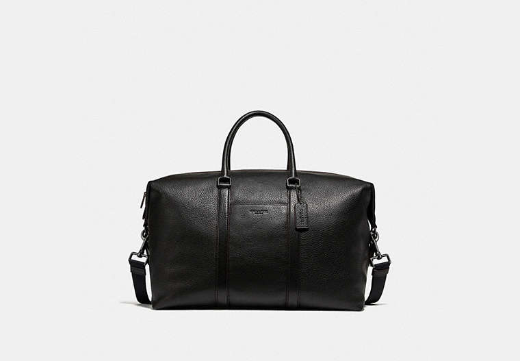 COACH®,TREKKER BAG,Black Antique Nickel/Black,Front View