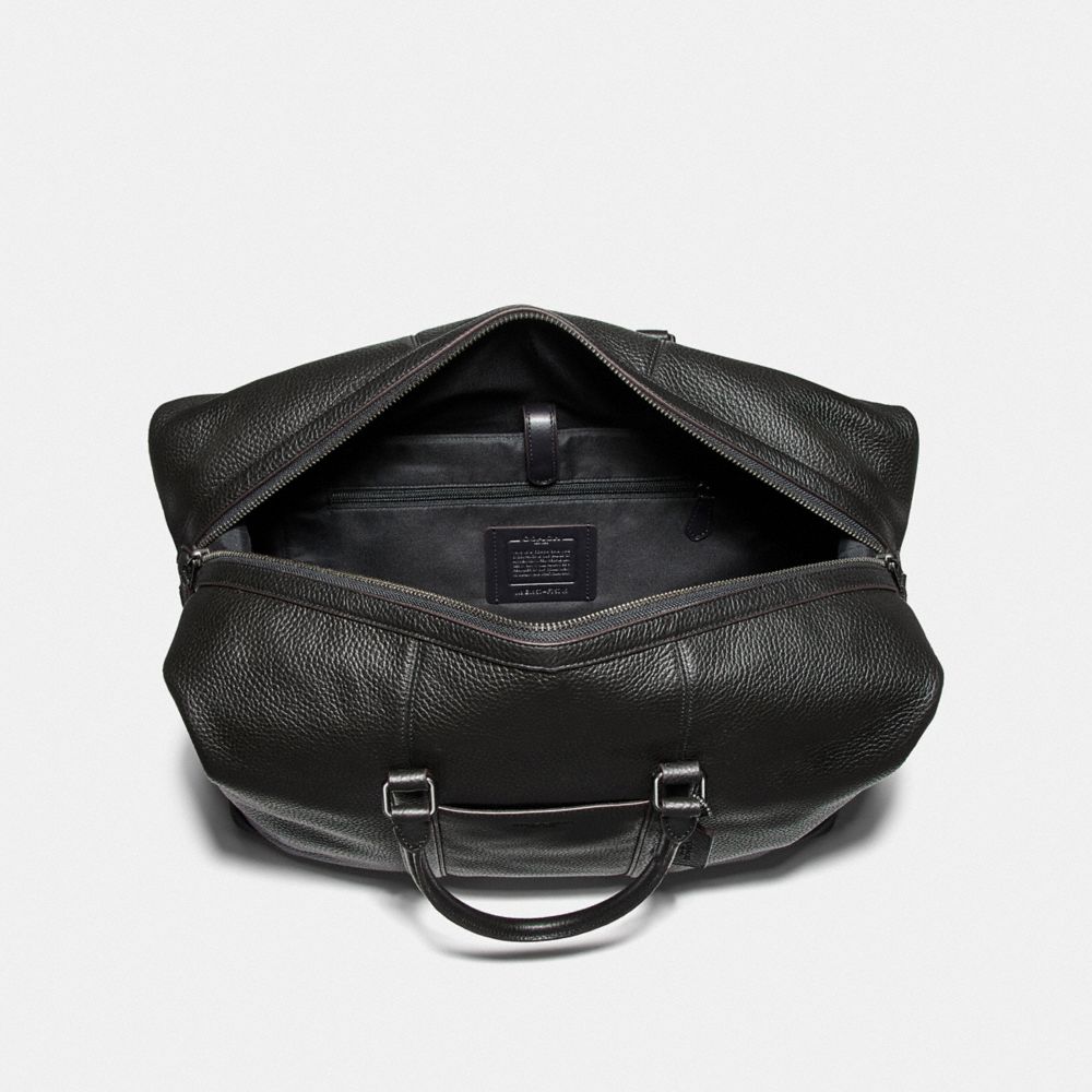 COACH®,TREKKER BAG,X-Large,Black Antique Nickel/Black,Inside View,Top View