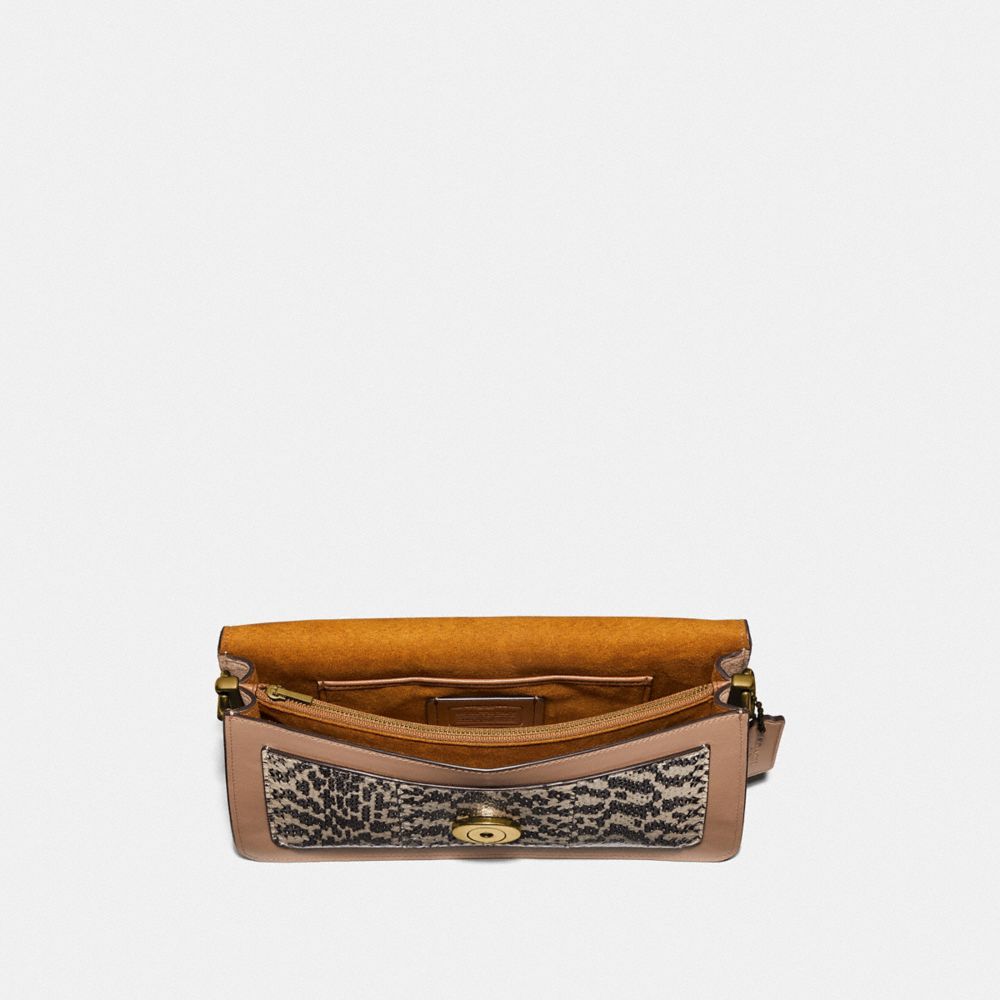 Tabby Shoulder Bag 26 In Colorblock With Snakeskin Detail