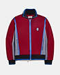 COACH®,TRACK JACKET,cotton,Red.,Front View