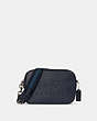 COACH®,JES CROSSBODY WITH HORSE AND CARRIAGE,Leather,Medium,Silver/Midnight,Front View