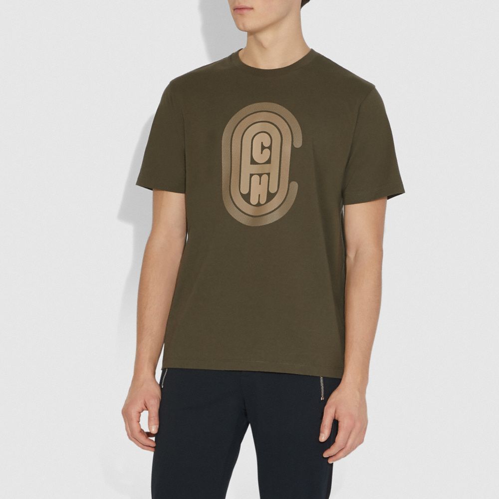 COACH®,Coach Graphic T Shirt,,Scale View