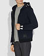 COACH®,REXY HOODIE,cotton,NAVY,Scale View