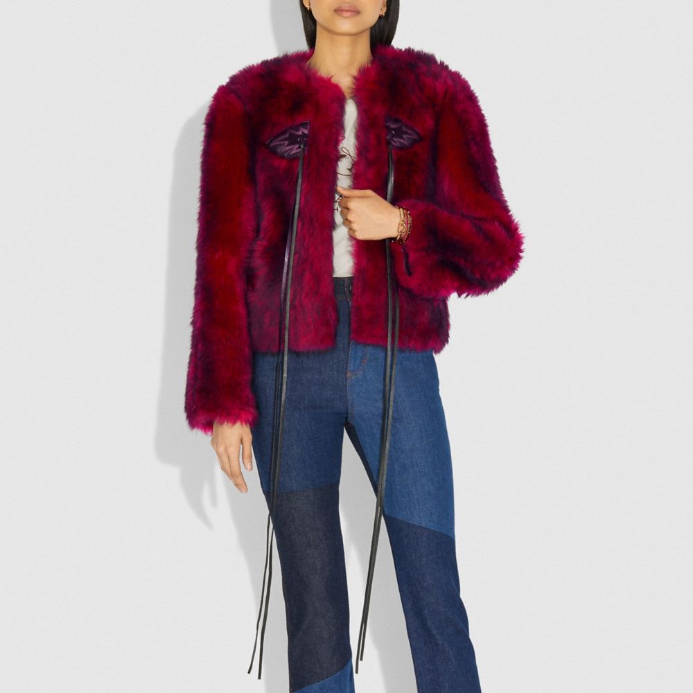 Glam Punk Shearling Jacket