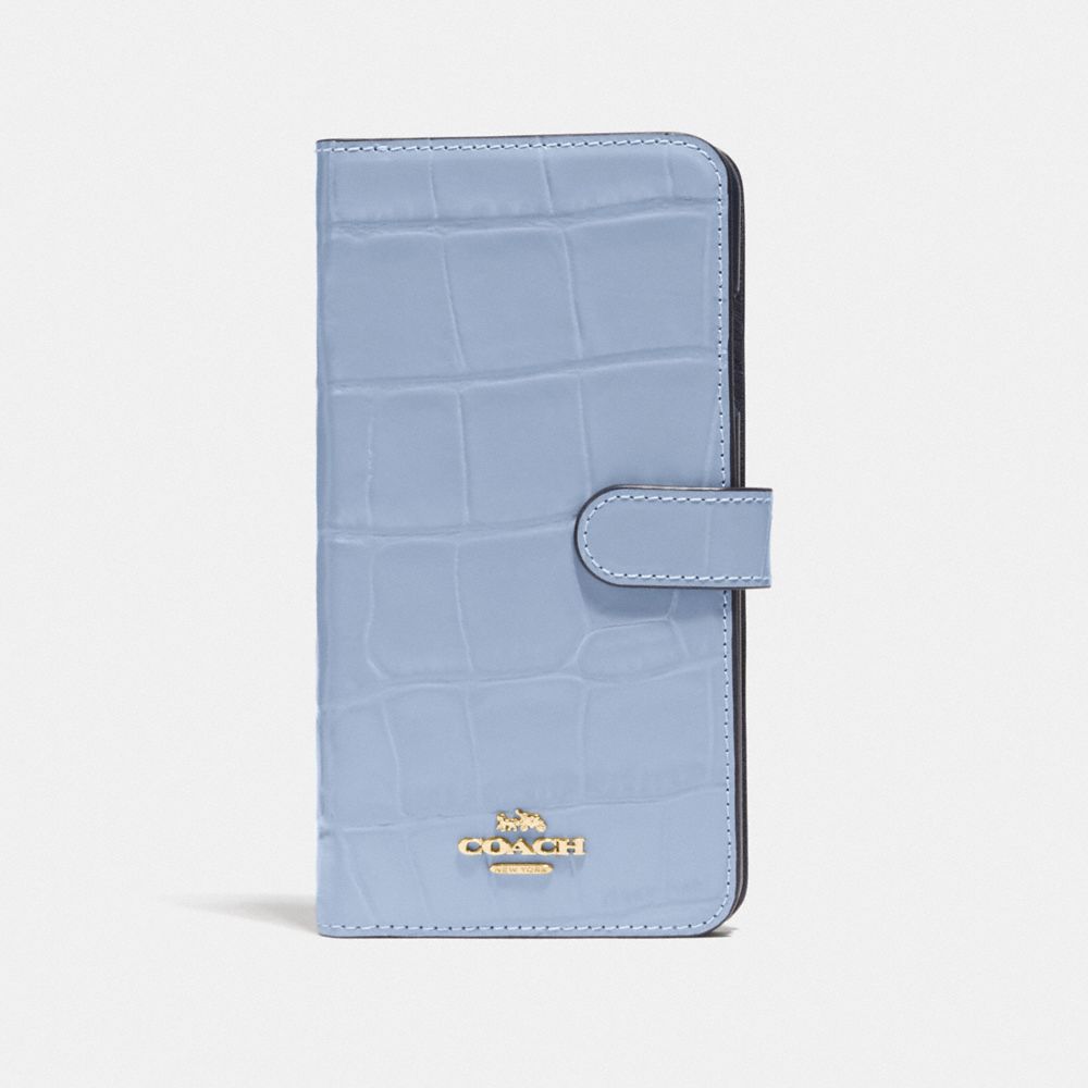 Coach iphone xs max flip online case