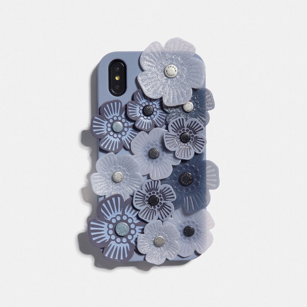 COACH® | Iphone Xr Case With Tea Rose Applique