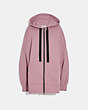 COACH®,REXY BY GUANG YU ZIP HOODIE,cotton,Pink Champagne,Front View
