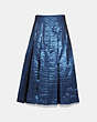 COACH®,NEGLIGE SKIRT,Other,NAVY,Front View