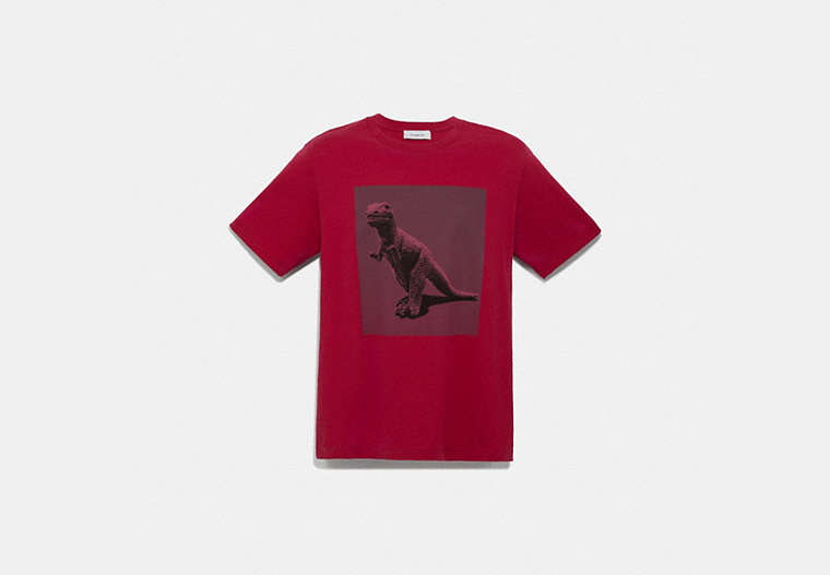 COACH®,REXY BY SUI JIANGUO T-SHIRT,cotton,Red.,Front View image number 0