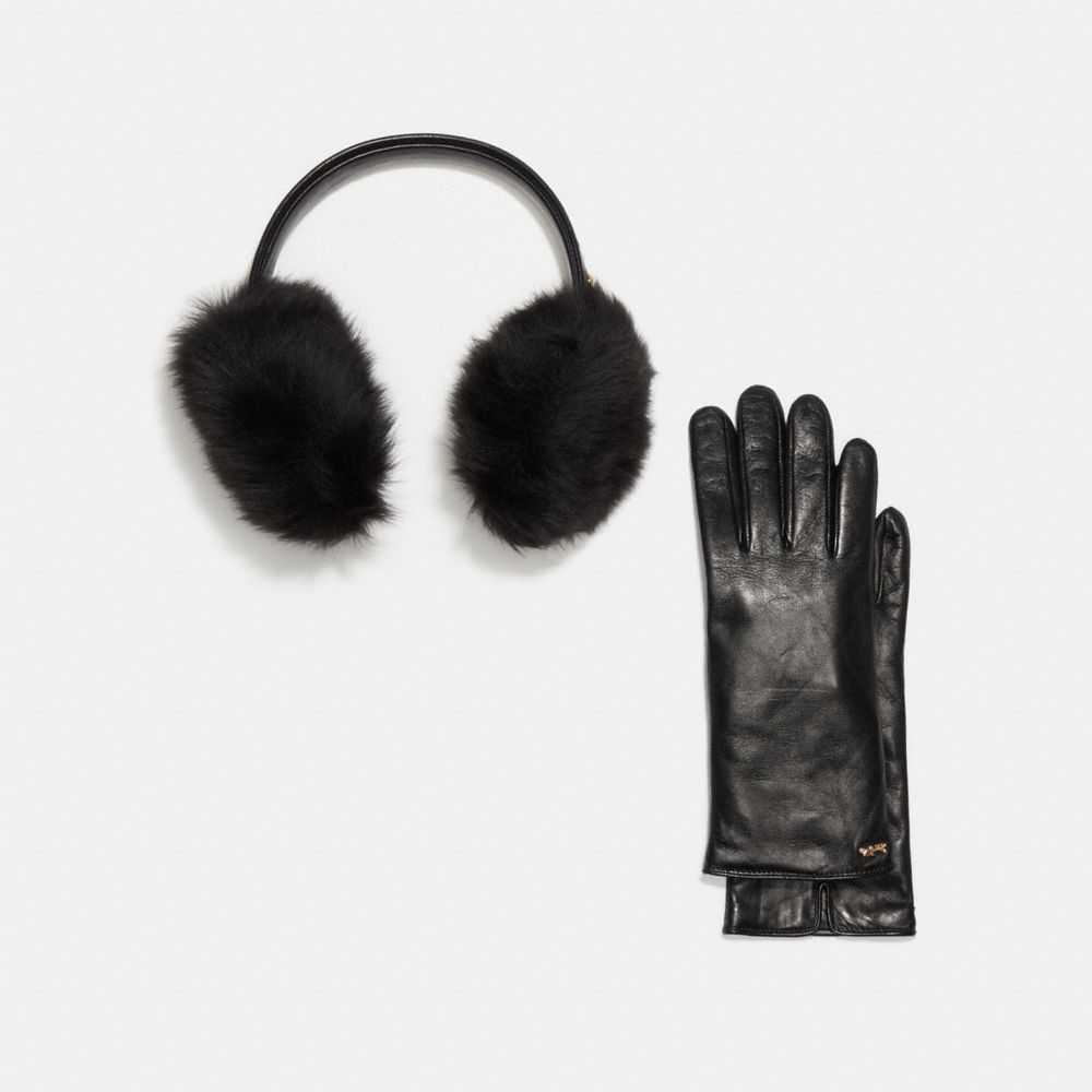 COACH®: Shearling Earmuffs