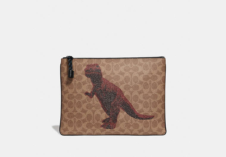 Pouch 30 In Signature Canvas With Rexy By Sui Jianguo