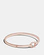 COACH®,SIGNATURE HOOK BANGLE,Plated Brass,Rose Gold,Front View