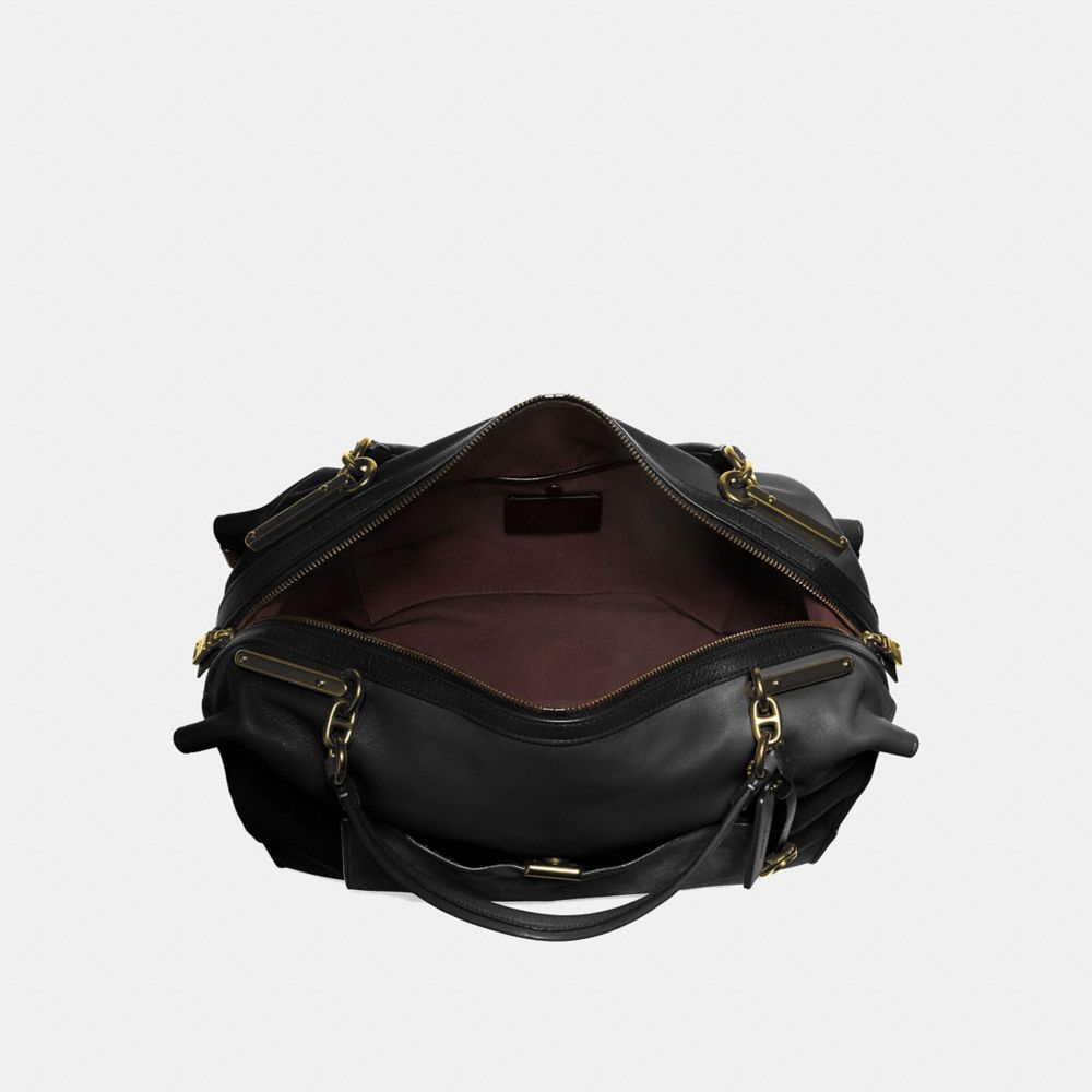 COACH®,Darla 32,Cuir,Laiton/Noir,Inside View,Top View