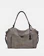 COACH®,DARLA 32,Leather,Pewter/Heather Grey,Front View