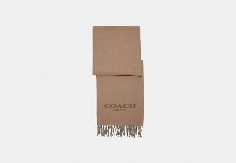 COACH®,SIGNATURE SCARF,n/a,Elm Olive Drab,Front View image number 0