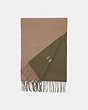 COACH®,SIGNATURE SCARF,n/a,Elm Olive Drab,Angle View