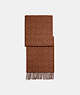 COACH®,SIGNATURE SCARF,n/a,Saddle,Front View