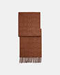 COACH®,SIGNATURE SCARF,n/a,Saddle,Front View