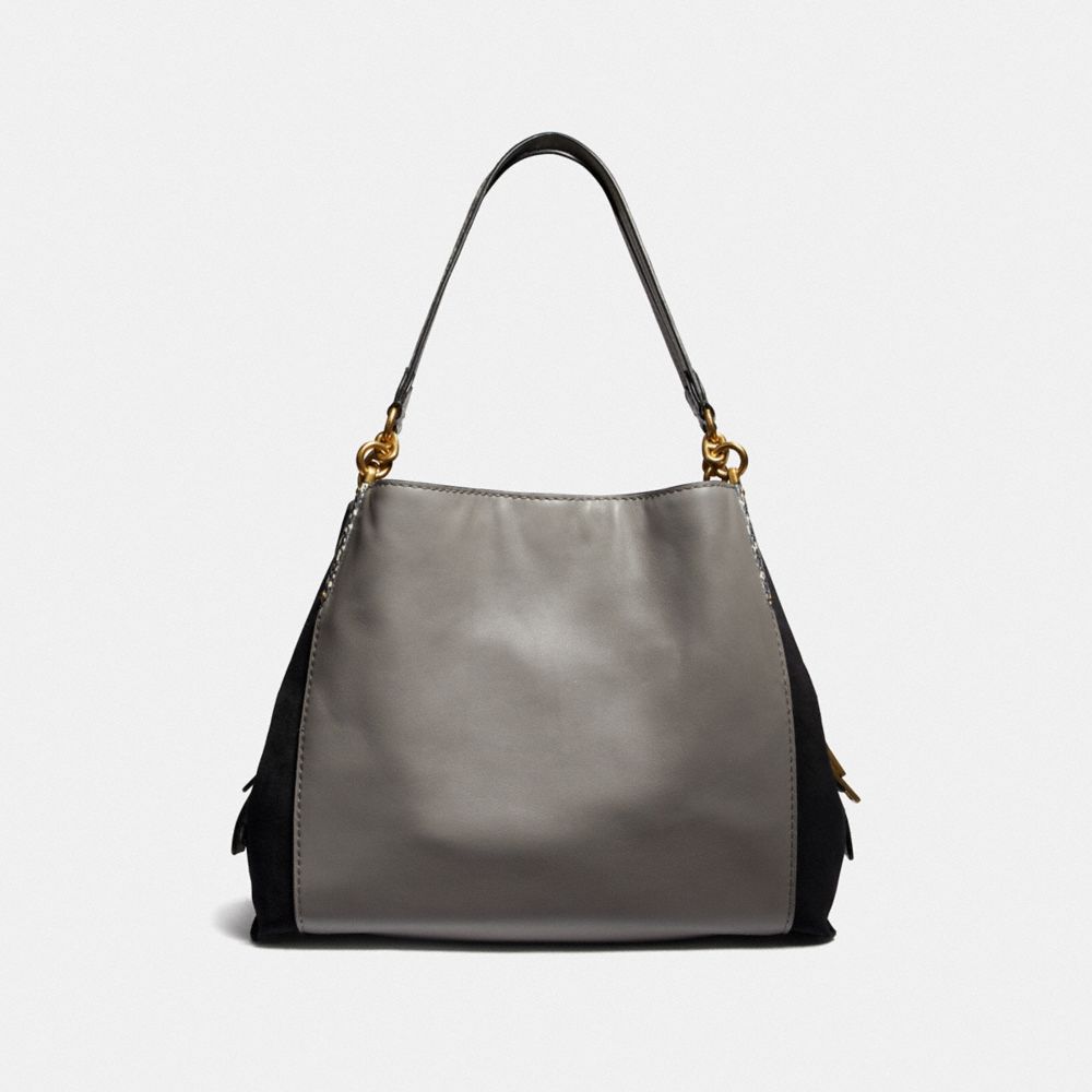 COACH®,Dalton Bag 31 In Colorblock With Snakeskin Detail,,Back View
