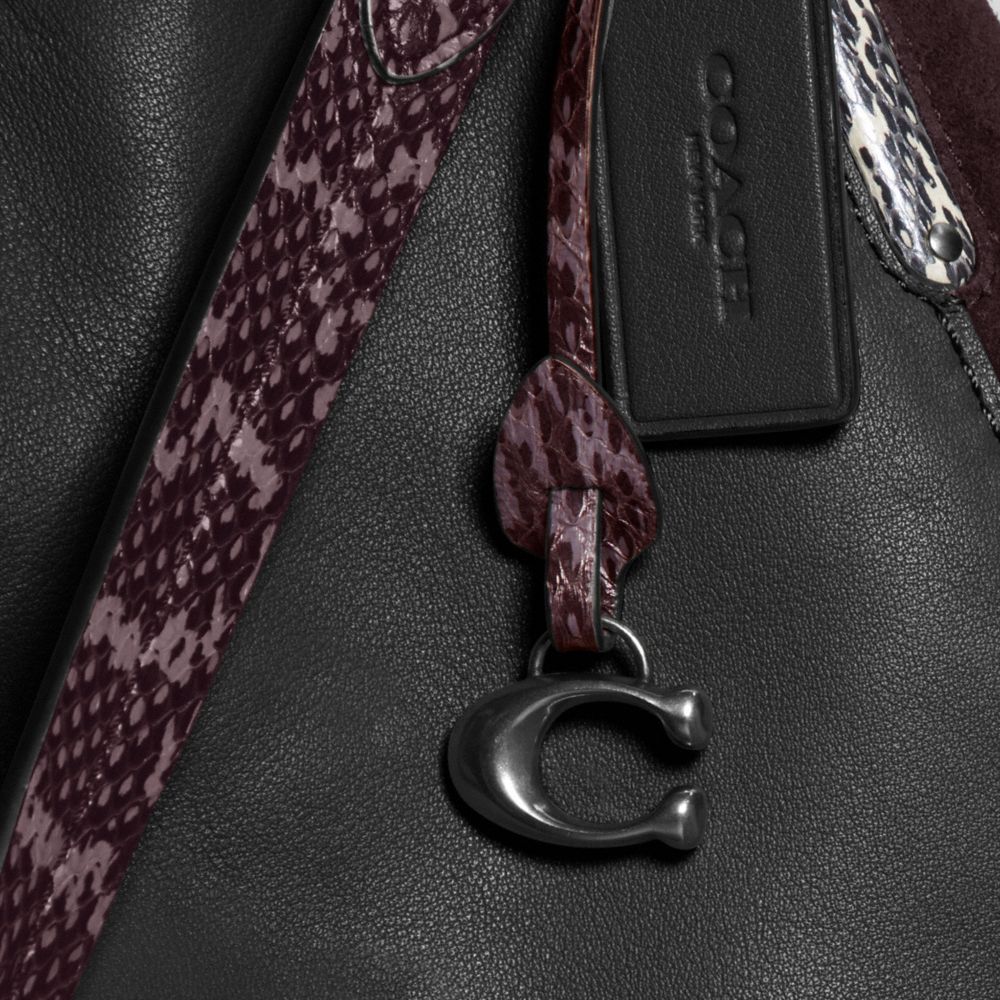 Coach dalton discount 31 oxblood gunmetal