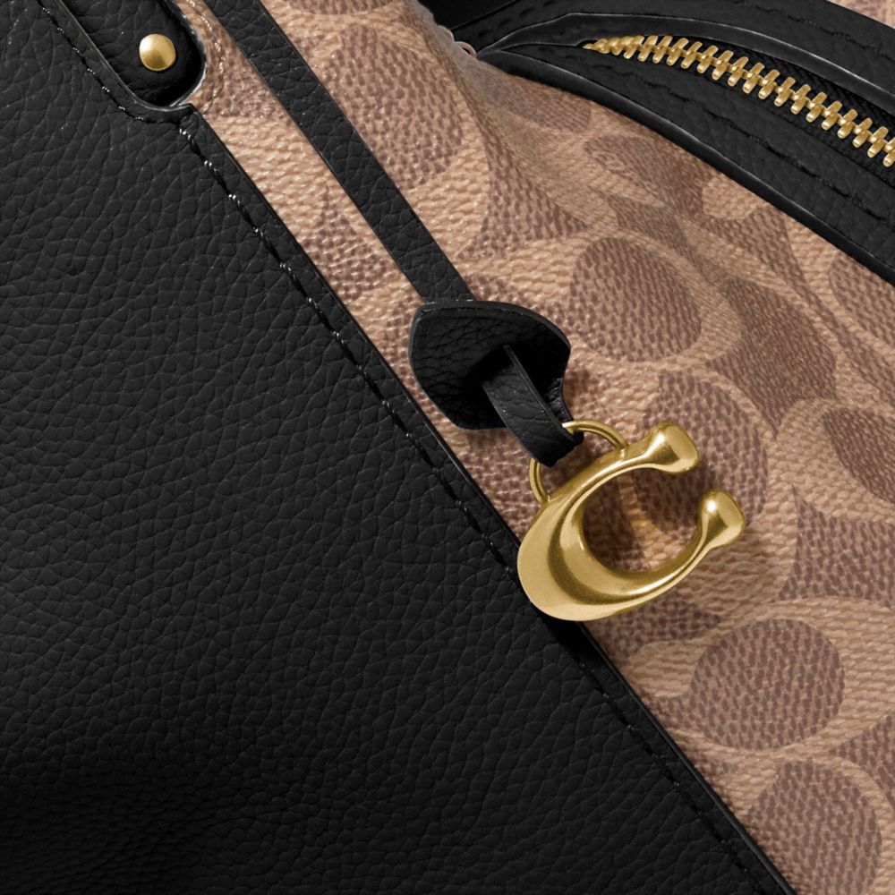 COACH®,Dalton Bag 31 With Signature Canvas Blocking,,Closer View