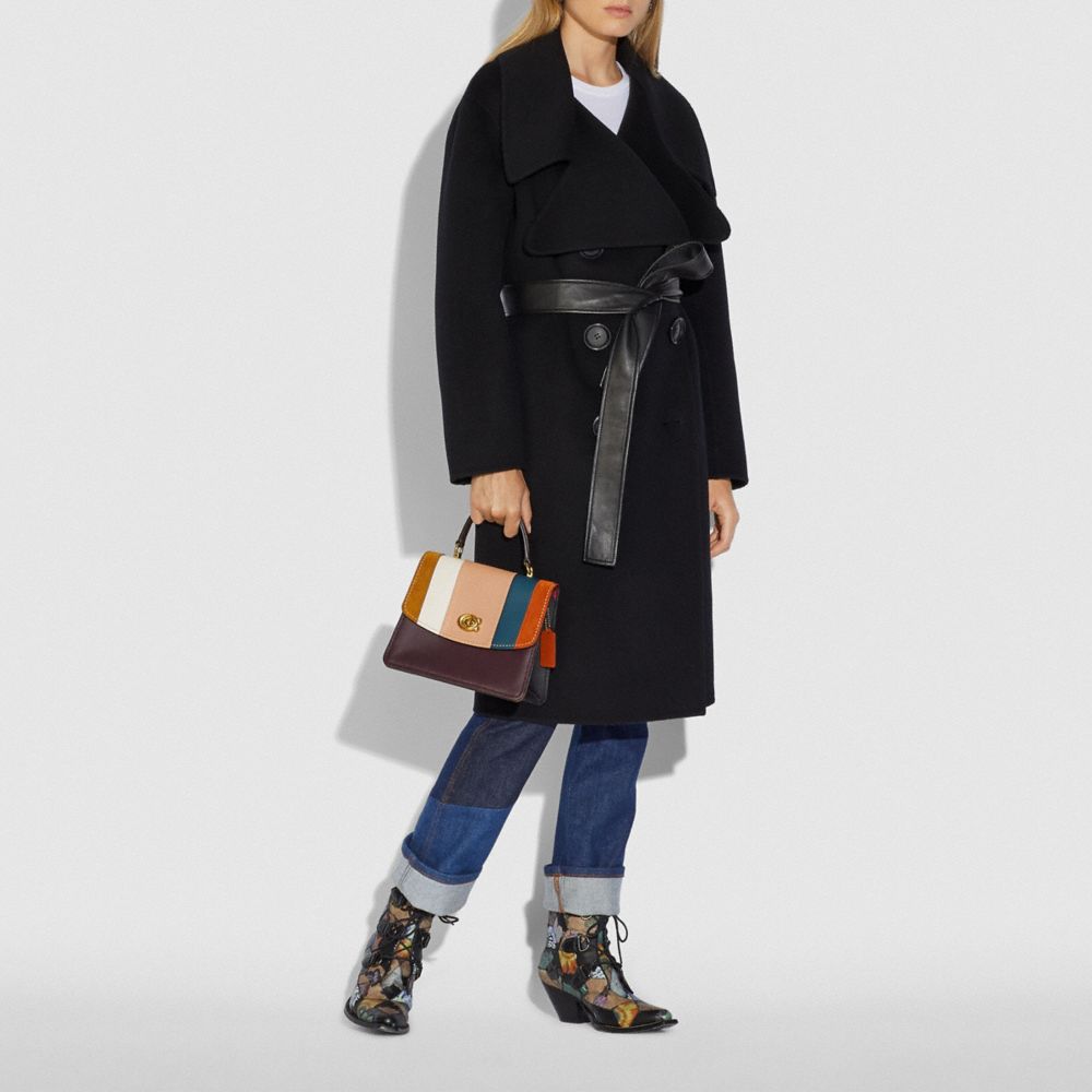 Poignée supérieure Parker à rayures patchwork